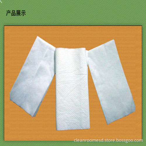 White Custom Wood Pump Industry Nonwoven Dust Cleaning Cleanroom Durable Paper Roll
